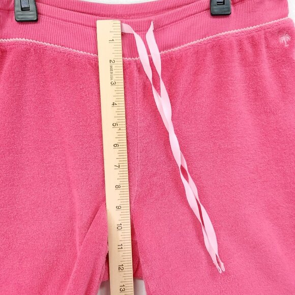 Lily Pulitzer Drawstring Capri Pants Womens Size Medium Terry Cloth Pink - Picture 5 of 16